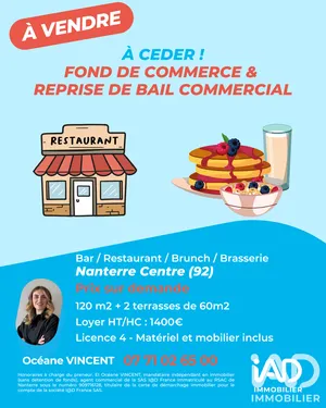 Restaurant à Nanterre (92000)