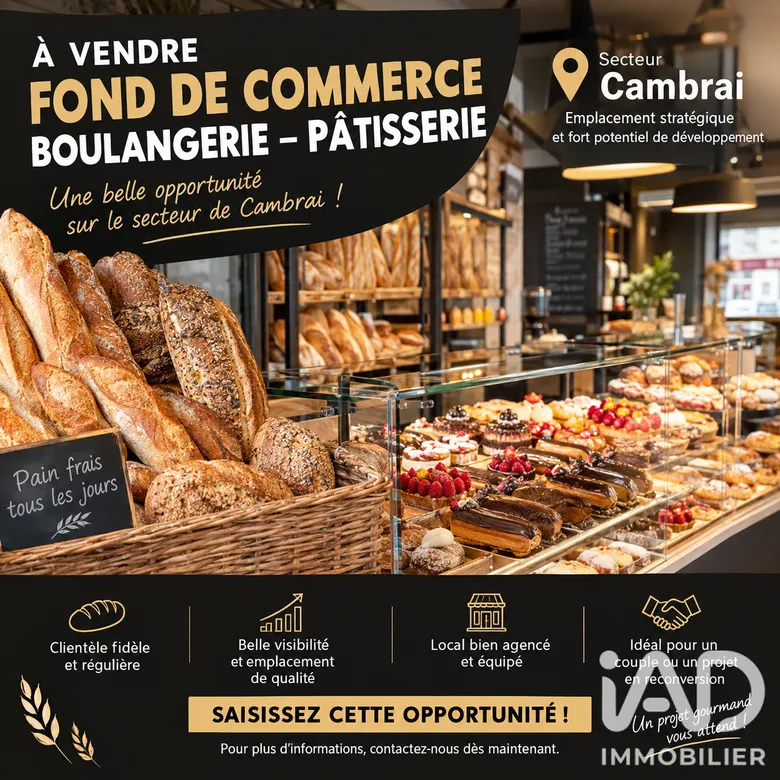 Local commercial 4 pièces 130 m² · à Cambrai · 130 m² · 268 000 €