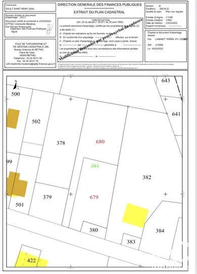 Building plot in Sault-Saint-Remy (08190)