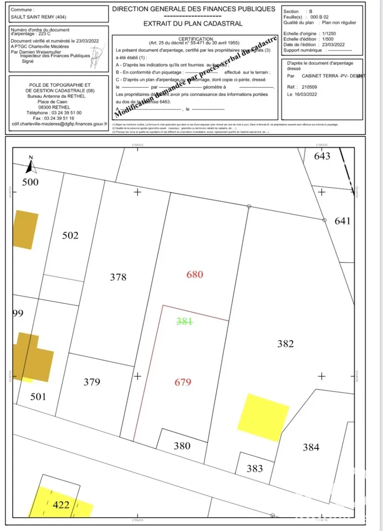 Terrain à bâtir à Sault-Saint-Remy (08190) · 55 000 €