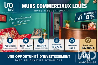 Murs commerciaux à Paris (75012)