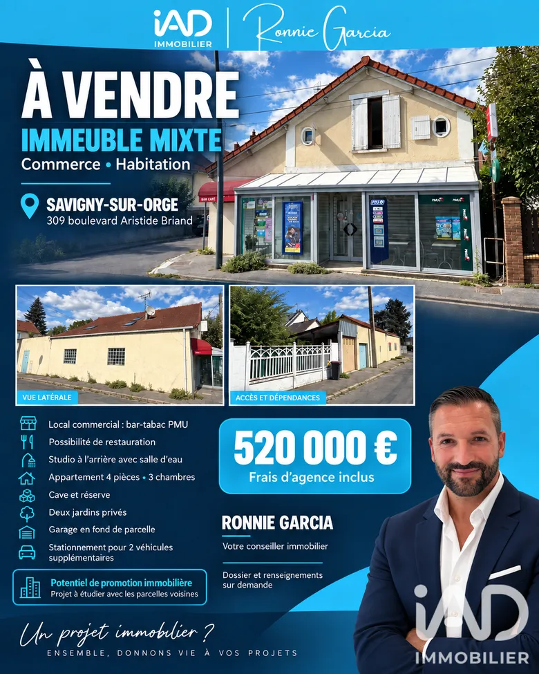 Immeuble 4 pièces 230 m² · à Savigny-sur-Orge · 230 m² · 520 000 €