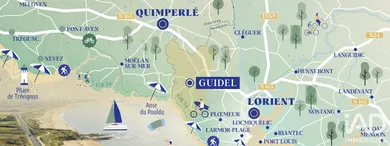 Terrain à bâtir à Guidel (56520)