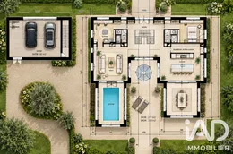 Architectural house in Houdan (78550)