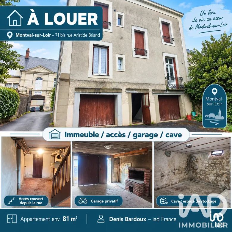 Appartement 3 pièces 82 m² · à Montval-sur-Loir · 81,8 m² · 590 €/mois