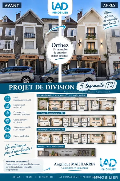 Maison de ville à Orthez (64300)