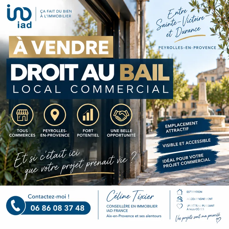 Local commercial 80 m² · à Peyrolles-en-Provence · 80 m² · 33 900 €