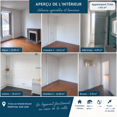 Appartement à Montval-sur-Loir (72500)