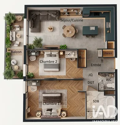 Appartement à Villeneuve-Saint-Denis (77174)