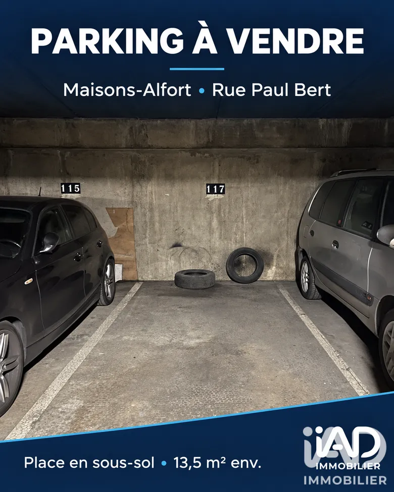 Parking 14 m² · à Maisons-Alfort · 13,5 m² · 32 000 €