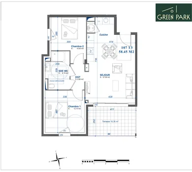 Appartement à Toulon (83100)