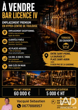 Bar, Brasserie, Tabac à Toulouse (31000)