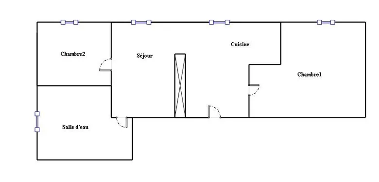 Appartement 3 pièces 57 m² · à Les Riceys · 57 m² · 61 000 €