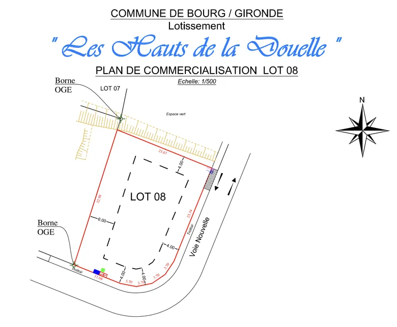 Terrain 715 m² · à Bourg · 63 000 €