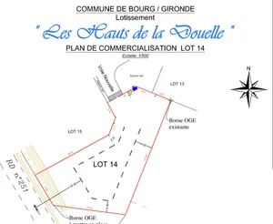 Terrain à Bourg (33710)