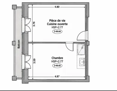 Appartement à Villeneuve-de-Marsan (40190)