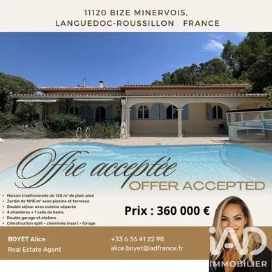 Maison à Bize-Minervois (11120)