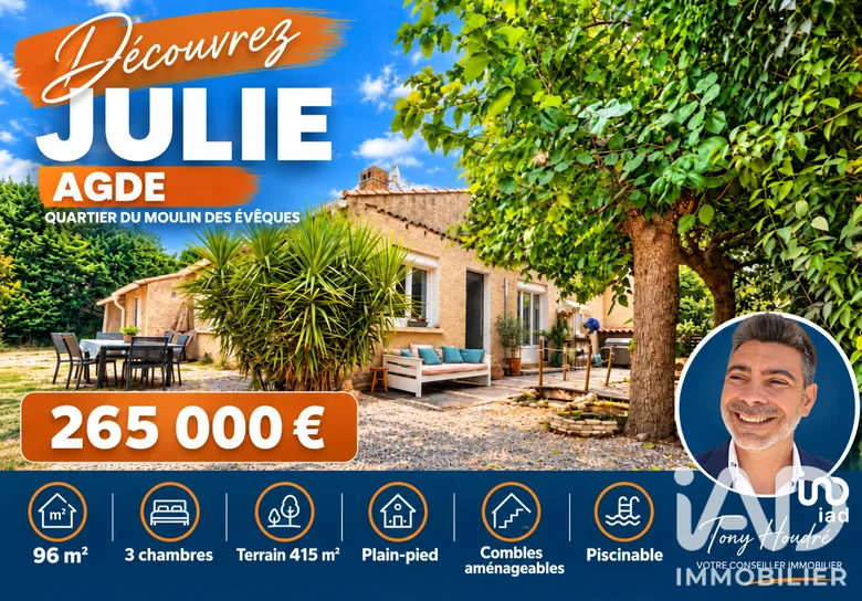Maison 5 pièces 96 m² · à Agde · 96 m² · 265 000 €