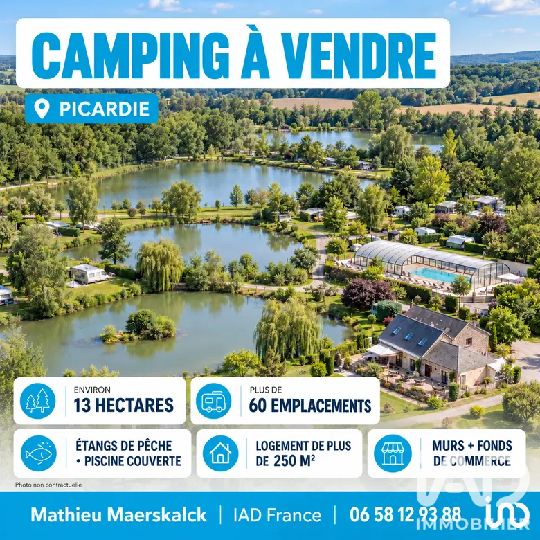 Camping à Ugny-l'Équipée (80400) · 1 219 000 €