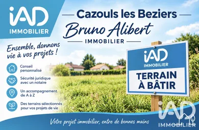 Terrain à bâtir à Cazouls-lès-Béziers (34370)
