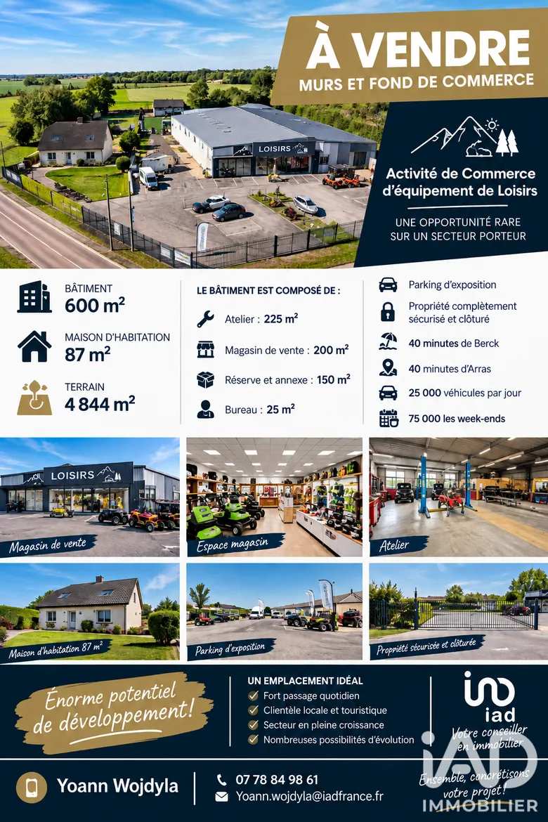 Local commercial 600 m² · à Saint-Pol-sur-Ternoise · 600 m² · 364 400 €