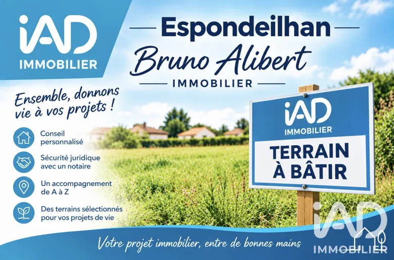 Terrain à bâtir à Espondeilhan (34290) · 85 000 €