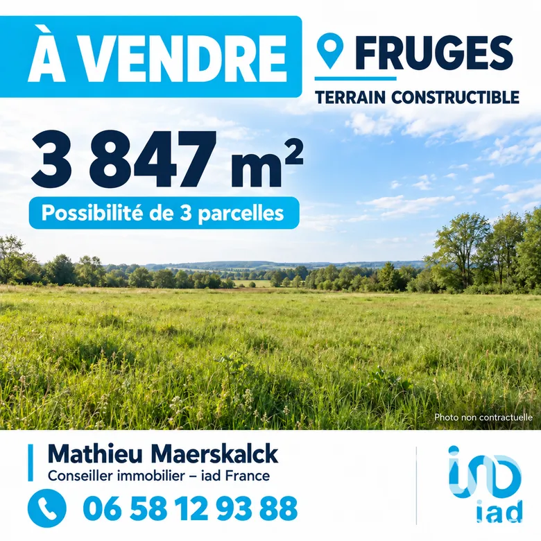 Terrain à bâtir à Fruges (62310) · 110 000 €