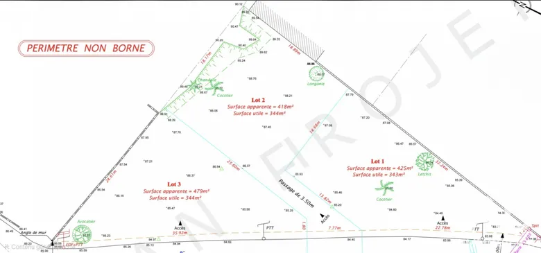 Terrain à bâtir à Saint-Joseph (97480) · 103 000 €