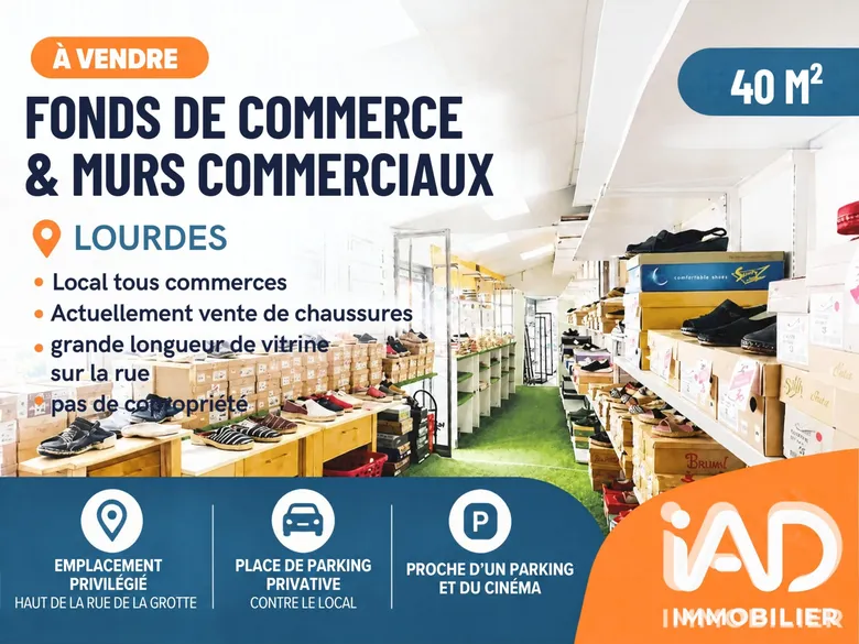 Local commercial 40 m² · à Lourdes · 40 m² · 129 000 €