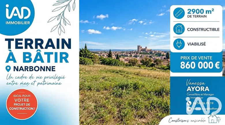 Terrain 2958 m² · à Narbonne · 899 000 €