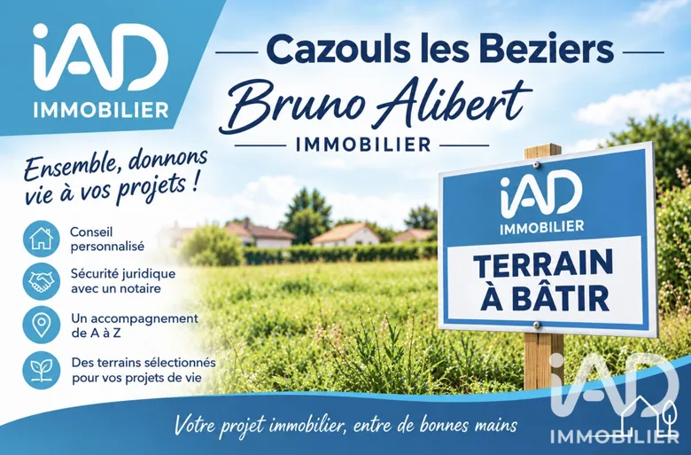 Terrain 1757 m² · à Cazouls-lès-Béziers · 195 000 €