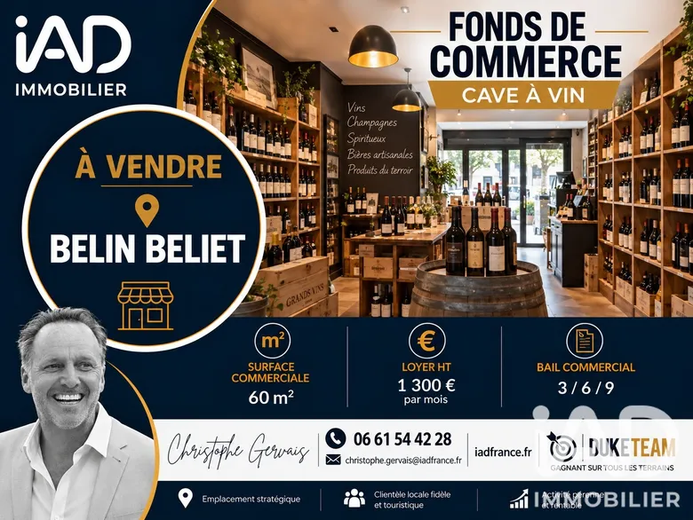 Local commercial 60 m² · à Belin-Béliet · 60 m² · 49 999 €