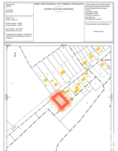 Building plot in Bouligny (55240)