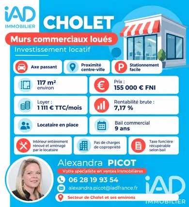 Boutique/Local commercial à Cholet (49300)