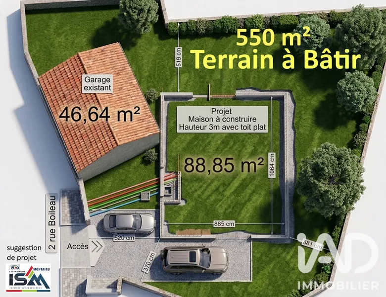 Terrain à Vieillevigne (44116) · 46 000 €