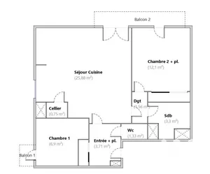 Apartment in Saint-Nazaire (44600)