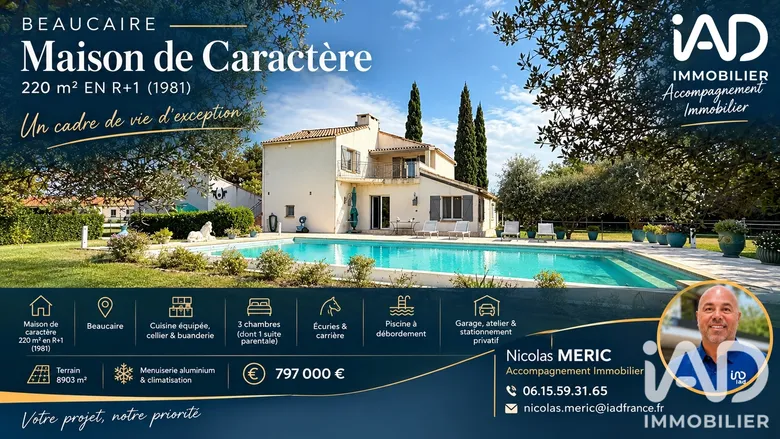Maison 6 pièces 220 m² · à Beaucaire · 220 m² · 797 000 €