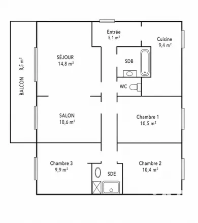 Appartement à Toulon (83200)