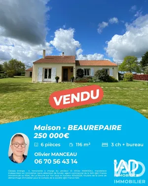 Maison à Beaurepaire (85500)