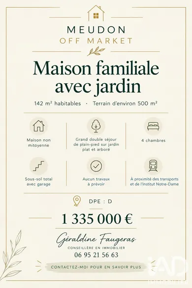 Maison traditionnelle à Meudon (92190)
