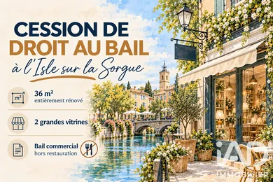 Droit au bail à L'Isle-sur-la-Sorgue (84800)