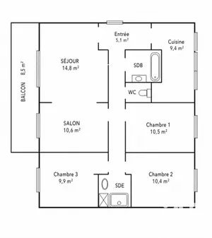 Appartement à Toulon (83200)