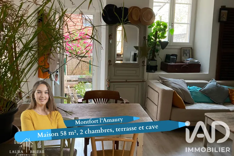 Maison 3 pièces 58 m² · à Montfort-l'Amaury · 58 m² · 1 150 €/mois