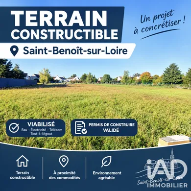 Terrain à bâtir à Saint-Benoît-sur-Loire (45730)