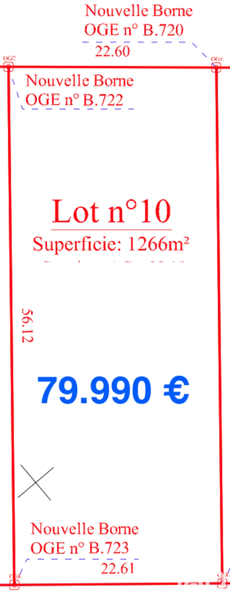 Terrain 1266 m² · à Feytiat · 79 990 €