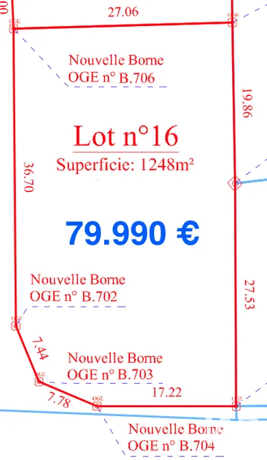 Terrain à bâtir à Feytiat (87220)