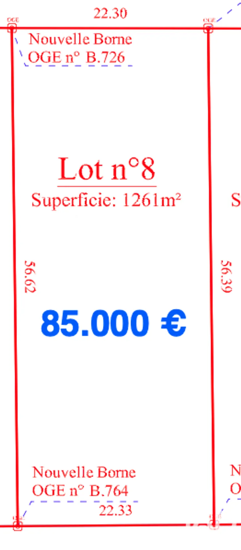 Terrain 1261 m² · à Feytiat · 85 000 €