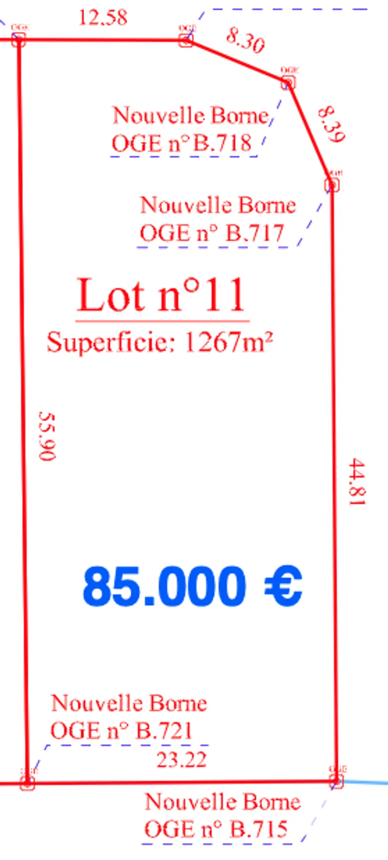 Terrain 1267 m² · à Feytiat · 85 000 €