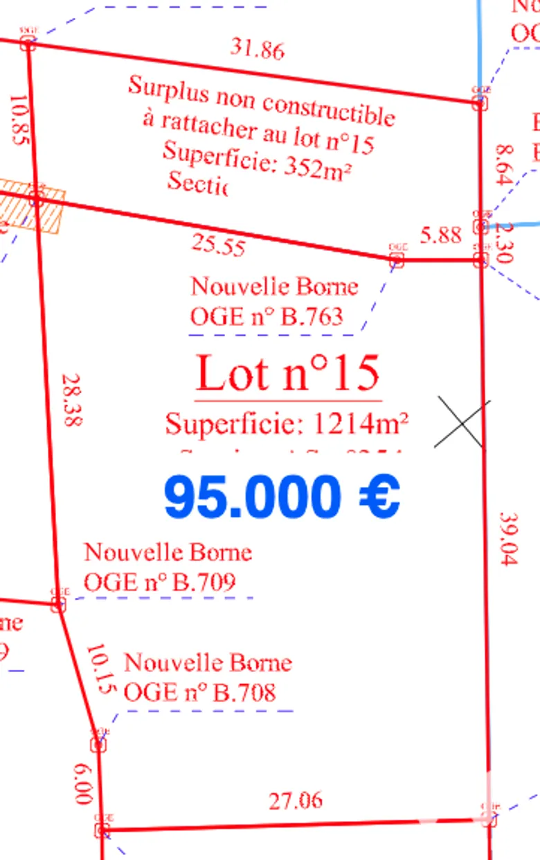 Terrain 1566 m² · à Feytiat · 95 000 €