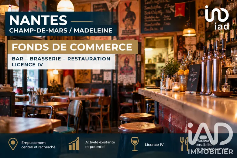Local commercial 60 m² · à Nantes · 60 m² · 195 000 €